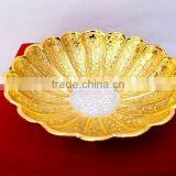 Promotional Gift New Year Beautiful Gift Gold and Silver Plated Brass Bowl thumbnail-2