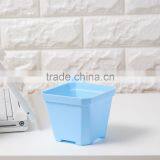 Thicken Colorful Square Plastic Plant Pot for Decoration of Home Office Desk Garden Flower Shop thumbnail-3
