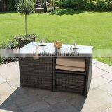 2017 Sigma Hot Sale Customized All Weather Antique Metal Resin Wicker Classic Coffee and Tea Set thumbnail-2