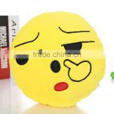 Cheap Hot Sale Soft plush emoji pillow stuffed toys Wholesale big size cushion