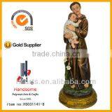 12'',resin St.Anthony and Child Statue,resin St.Anthony With Baby,St. Anthony of Padua Figurine thumbnail-1