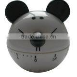 Mickey design plastic kitchen sound timer/mechanical timer