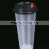 PP Cup Plastic Cup 600ML Transparent Drink Cup Disposable Cup Injection With Lid thumbnail-1