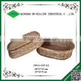 Custom Wood Chips and Willow Oval Heated French Bread Basket thumbnail-3