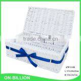Stylish Paper Rope Weaving Basket With Lid for Cutlery Small Sundries Storage thumbnail-3