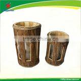 Round Wood Lantern thumbnail-1