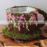 Vine Tea Cup Planter With Liner for Fairy Garden thumbnail-1
