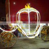 Outdoor Garden Horse Carriage Royal Horse Equipment Used Cinderella Pumpkin Horse Carriage(BG11-M060) thumbnail-1