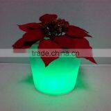 RBG Color Changing Plastic PE LED Flower Pot Home/garden Decorations thumbnail-5