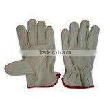 Grey Cow Grain Leather Driver Gloves ZM65-L thumbnail-1