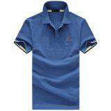 Yixigeluo Summer Men's Short Sleeve T-shirt, Explosion T-shirt, Men's Lapel, Pure Color, Father, Father, T-shirt thumbnail-1