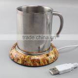 Cheap Hot Sale Wood USB Heat Coffee Cup Warmer USB Electric Saucer as Seen on tv thumbnail-2