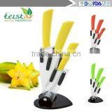 2015 New High Quality Bamboo Handle Ceramic Knife Blade Black Suit Exquisite Kitchen Knife With Holder thumbnail-1