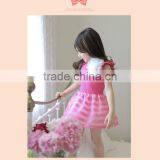 2015 Summer Girls Dress Girls Princess Stripe Dress 3D Flower Color Cute Pageant Party Wedding Costume Kids Clothing Best Gift thumbnail-6