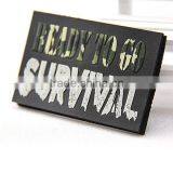 Personalized Debossed 2015 Print Logo on pu Leather for Garment