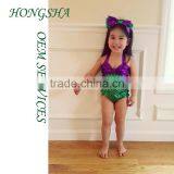 One Piece Mermaid Swimsuit for Girls Loveley Children Mermaid Swimsuit HSs7584 thumbnail-3