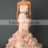 Pink Bridesmaid Gown in Backless thumbnail-1