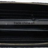 Fashion pu Leather Stitching Geometrica Zipper Wallet thumbnail-3