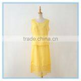 Casual Ramie Cotton Simple 3 Pcs Ladies' Church Suits thumbnail-6