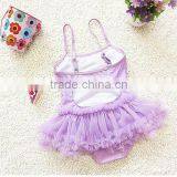 Hot Selling Swimwear Lace Little Girl Bikini Baby Girl Swimsuits /girls Shiny Swimsuit thumbnail-2