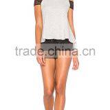 MGOO Hot Sale Women Sportswear Mesh Tank Top Women Contrast Mesh Sport Top With Shoulder Cuffs thumbnail-5