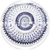 Hot Sale Cheap Reactive Print Microfiber Beach Towel With Tassel thumbnail-3