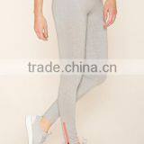 Hot Sale China Women Clothing Custom Yoga Fashion Elastic Plain Skinny Zip Leggings thumbnail-4