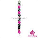 8NZ441-2 Lovebaby Wholesale Wholesale Baby Colorful Plastic Pearl Design Pacifier Clip Mental Holder Teether Holder Baby Feeding thumbnail-3