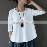 Z&M Linen Blouse Linen T-shirt for Women Plus Size t Shirt for Women thumbnail-4