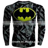 Men's Compression Long Sleeve T-shirt Running Cycling Base Tee Tops thumbnail-3