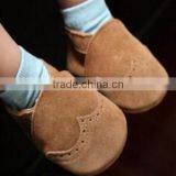 Pure Suede Leather Baby Shoes Soft Sole thumbnail-2