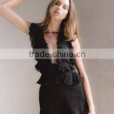 Runwaylover 5192 Europea Hot Sale Sexy Ladies See-through Sexy Playsuit thumbnail-2