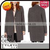 Ladies Grey Single Breasted Three Quarter Length Vintage Winter Coat thumbnail-1