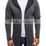 Men's 100% Cotton Heavyweight Longline Hoodies thumbnail-3