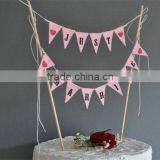 Mr & Mrs Cake Banner Bunting Wedding Party Just Married Love Custom Cake Bunting thumbnail-5