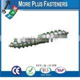 Made in Taiwan Metric Steel Zinc Steel Stainless Steel Wood to Wood Dowel Screw thumbnail-4