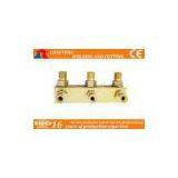 Three In And Three Out Oxygen / Fuel Gas Distributors For Cutting Machine