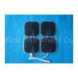 Self-adhesive Electrodes, Tens Unit Pads With CE, White / Black Square Physiotherapy Electrode Pads thumbnail-1