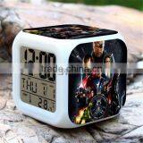 Wholesale LED Alarm Clocks Superhero Digital Clock Captain America Desk Clocks With Many Designs