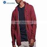 2017 OEM Factory Cotton Polyester High-Polish Zip-Front Distressed Men French Terry Hoodie thumbnail-1