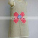 pure linen dress with embrodiery