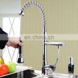 Mixed Brass LED Light Pulling Out Faucet Water Tap For Kitchen thumbnail-2