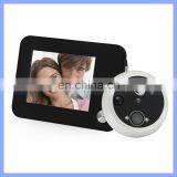 Multifunctional Digital Door Peephole Viewer With Doorbell 3.5inch Screen Night Vision Auto Snapping Function Home Anti Theft