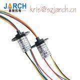 Capsule Type Wind Generator Slip Rings 30A Current 3 Circuits OD 22mm With Flange