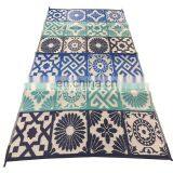 Colourful pp Woven Beach Mat Washable Indoor Carpet thumbnail-2