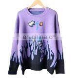 DiZNEW Custom High Quality Thick Winter Ladies Wool/Cotton Women Jacquard Sweater thumbnail-1