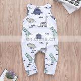 2019 Summer Dinosaur Animal Full Print KIDS BODYSUITS ROMPERS Infant Cotton Romper for 0-2years thumbnail-1