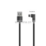 Online Shopping 1 meter High Performance USB to IPH / Micro / Type C L shaped Fast Charging Data Cable