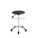 Furniture Swivel pu Leather Adjustable Lab Bar Stools Chair With Wheels thumbnail-2