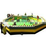 Top Quality PVC Tarpaulin Material Air Trampoline Games Meltdown Inflatable Eliminator Wipeout Challenge Course Game for Sale